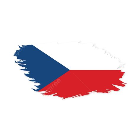 Czech Republic Creative Flag With Transparent Background Vector, Czech ...