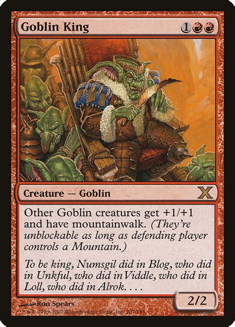 Goblin King · Tenth Edition (10E) #207 · Scryfall Magic The Gathering Search