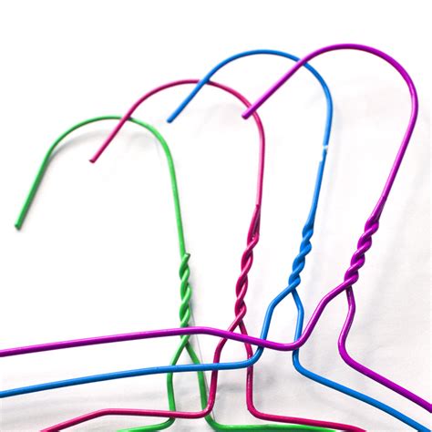 Colorful PVC Coated 18 Inches Wire Shirt Hangers