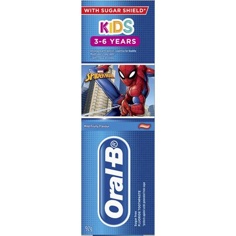 Oral B Kids Fluoride Toothpaste 3-6 Years 92g | Woolworths