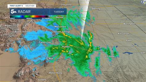 Rain and SNOW are back in southern Colorado today