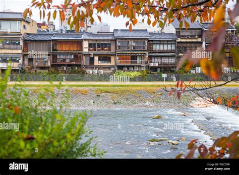 Japan, Kyoto, Restaurants on banks of Kamo river Stock Photo - Alamy