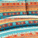 Boho Watercolor Border Quilt Turquoise/Multi 3Pc Set King – Rustic Tuesday