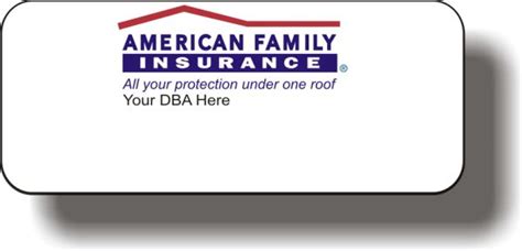 American Family Insurance White Logo Only Badge - $5.60 | NiceBadge