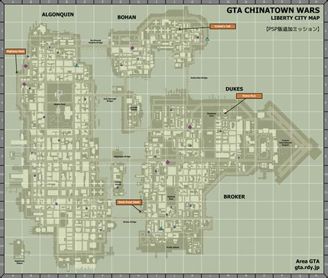 Gta chinatown wars drug dealers map