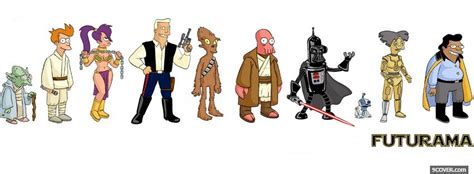 tv shows futurama cast standing Photo Facebook Cover