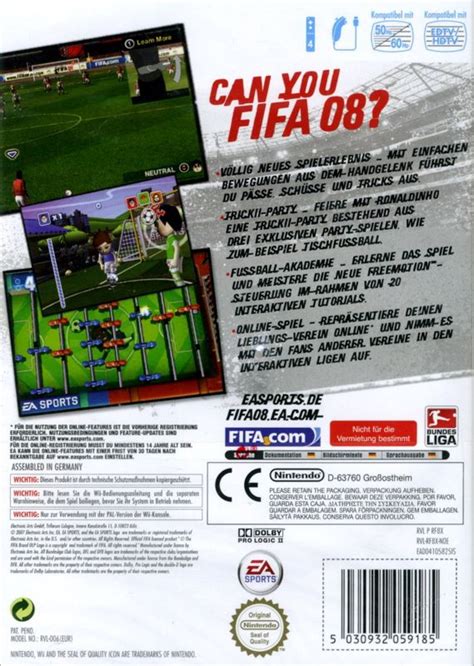 FIFA Soccer 08 cover or packaging material - MobyGames