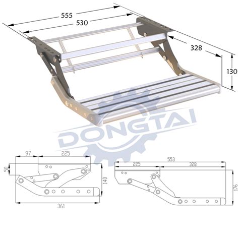 Double Folding Caravan Step Portable Rv Accessories Ladder Camper Motor ...