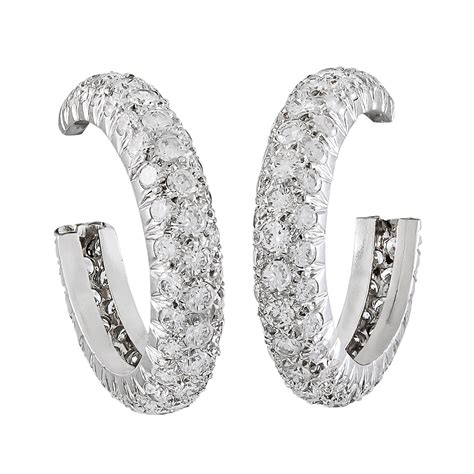 Share 87+ platinum diamond hoop earrings - esthdonghoadian
