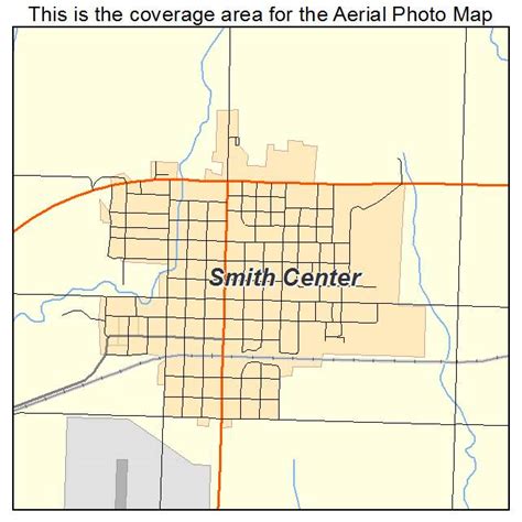 Aerial Photography Map of Smith Center, KS Kansas