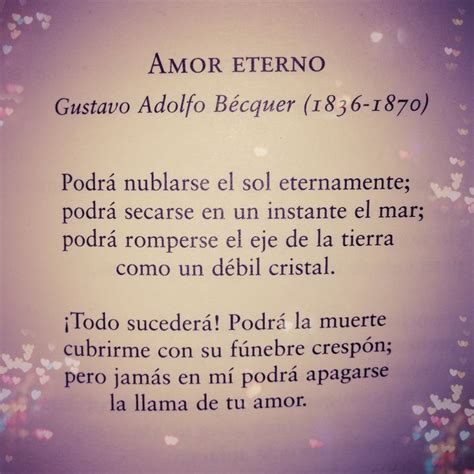 eternal love gustavo becquer - Buscar con Google | Poemas | Pinterest | Poem quotes, Poem and Frases