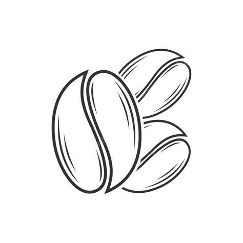 Coffee Bean Bag Vector Art PNG, Coffee Bean Icon Vector Design Template, Coffee Drawing, Bean ...