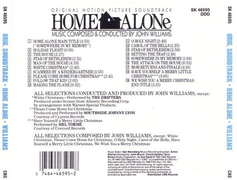 Home Alone (Original Motion Picture Soundtrack) back - The soundtrack to your life