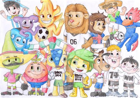 All World Cup Mascots by diegio1996 on DeviantArt