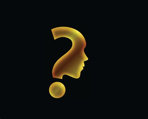 Gold Symbol of question mark in black background. 2377145 Vector Art at ...