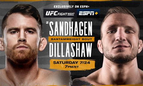 UFC Fight Night: Sandhagen vs. Dillashaw on ESPN, ESPN Deportes, and ...