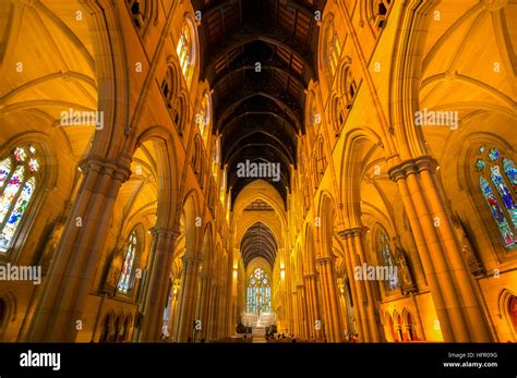 Interior of St Mary's Cathedral, Sydney, Australia Stock Photo - Alamy