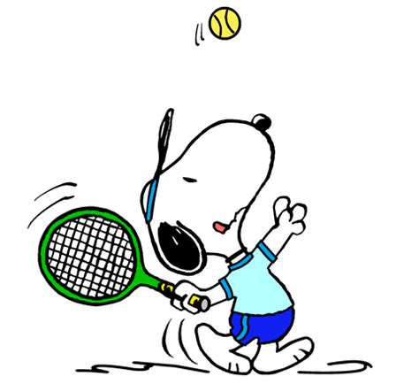 Tennis Player Snoopy Serving for the Match | Snoopy pictures, Snoopy, Snoopy images