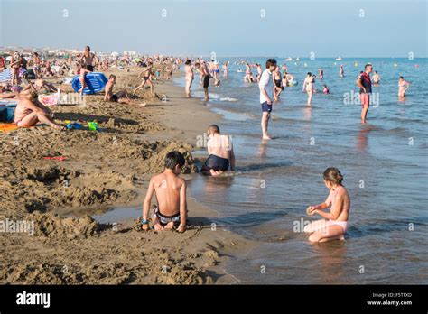 At Narbonne Plage,Beach,South,France,Aude,Mediterranean, coast Stock ...