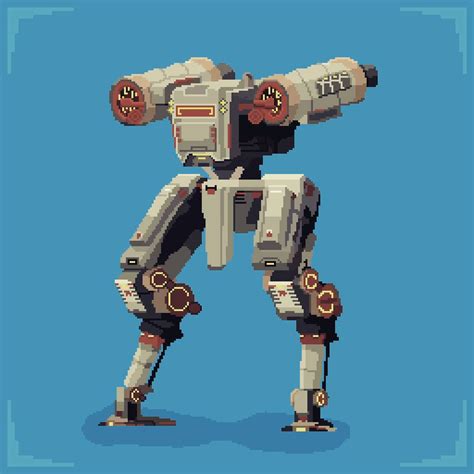 Mech pixel art by Cybirb on DeviantArt