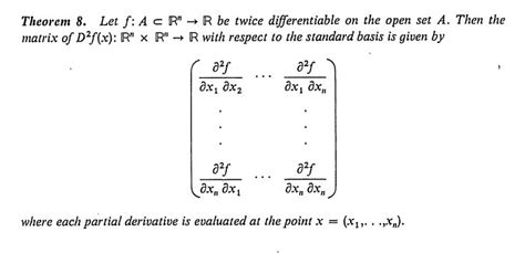 real analysis - Which is the correct Hessian matrix (the standard matrix of a bilinear form ...