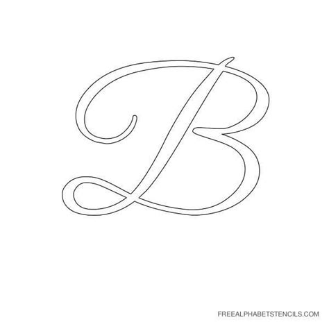 Free Cut Out Printable Cursive Letter Stencils