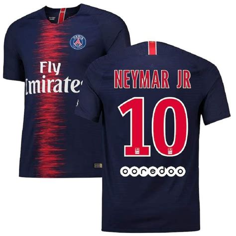 Men's Neymar 10 Paris Saint-Germain 2018/19 Home Navy Jersey ...