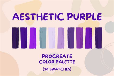 Aesthetic Purple Procreate Color Palette Graphic by SimonByArt ...