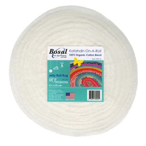 Organic Pure Cotton Wadding Strips 2.5" x 25 Yards