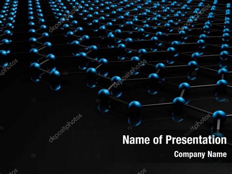 Nanotechnology molecular structure of nanotube PowerPoint Template - Nanotechnology molecular ...