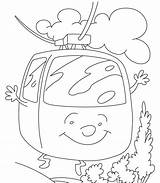 Cable Car Coloring Pages sketch template