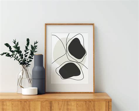 Minimalist Abstract Wall Art Minimal Wall Art Modern | Etsy