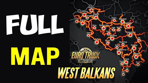 West Balkans DLC - Full Zoomed-In Map All Cities & Roads | Early Access - Upcoming ETS2 Map DLC ...