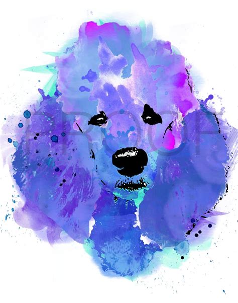 Poodle || Leia the Poodle || Standard Poodle || Poodle Art || Dog Art || Watercolor Dog || Dog ...