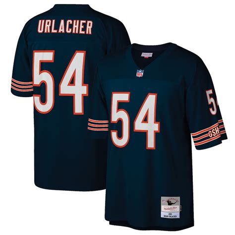 Men's Mitchell & Ness Brian Urlacher Navy Chicago Bears Retired Player ...