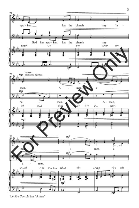 Let the Church Say "Amen" (SATB ) by Andrae | J.W. Pepper Sheet Music