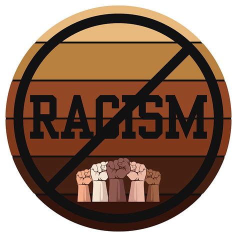 No Racism Equality Melanin Black Proud Circular Graphic Design, Stop Racism Vintage Poster ...