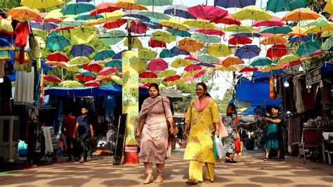 In Pictures: Umbrellas Hung At Dilli Haat To Beat The Summer Heat