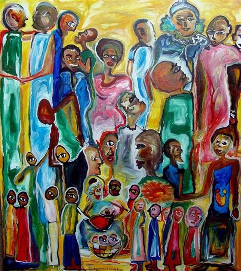 The Rebirth Of Humanity Painting by Erika Bruce Innocent Buregeya