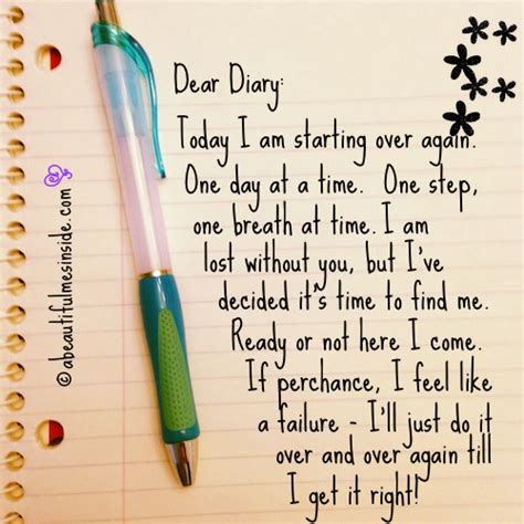 Daily Diary Writing Examples