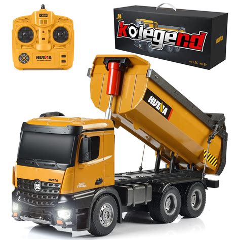 Buy kolegend Remote Control Dump Truck Toy Truck, 1:14 Scale Full Functional RC Dump Truck ...