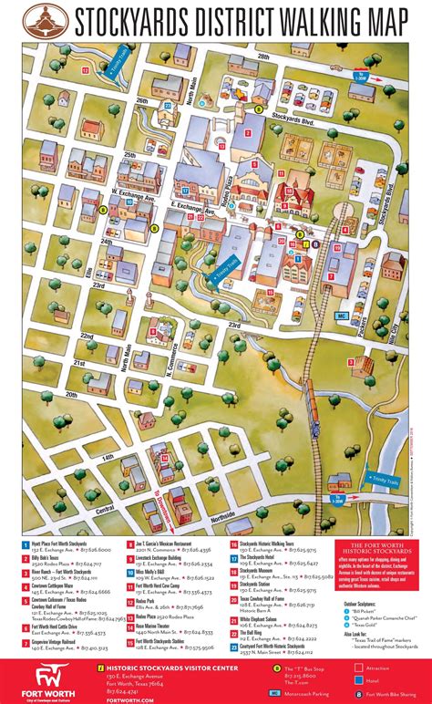 Fort Worth Stockyards District map - Ontheworldmap.com