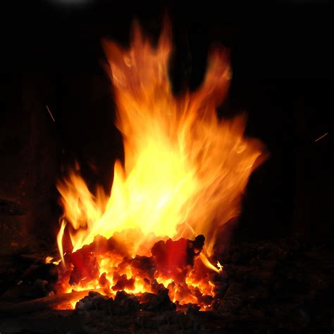 Painting Of A Fire 1 Free Stock Photo - Public Domain Pictures