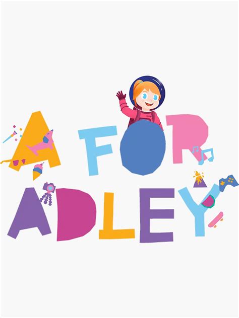 "a for adley" Sticker for Sale by marwa-Ah | Redbubble