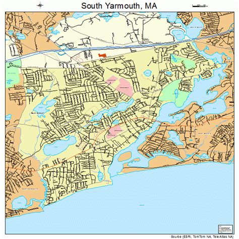 South Yarmouth Massachusetts Street Map 2566035