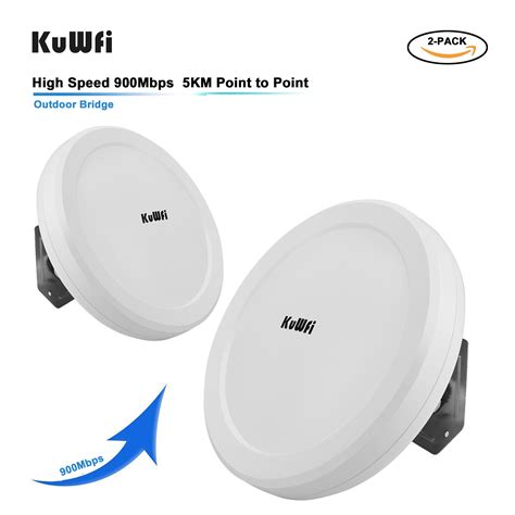 KuWFi 900Mbps Outdoor Wireless Wifi Bridge 3-5 km