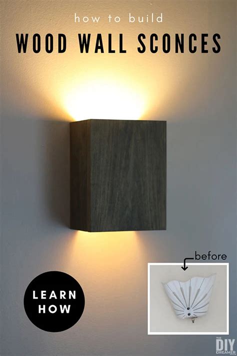 How to Build Wall Light Fixtures: DIY Wood Wall Sconces