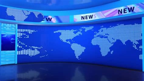 Virtual News Studio Green Screen Background Stock Video Footage by ©mus_graphic #382703160