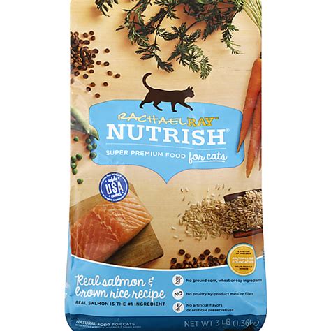 Rachael Ray Nutrish® Real Salmon & Brown Rice Recipe Premium Cat Food 3 Lbs. Bag | Cat Food ...