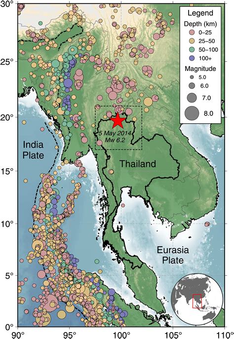 Seismotectonics of the 2014 Chiang Rai, Thailand, earthquake sequence ...